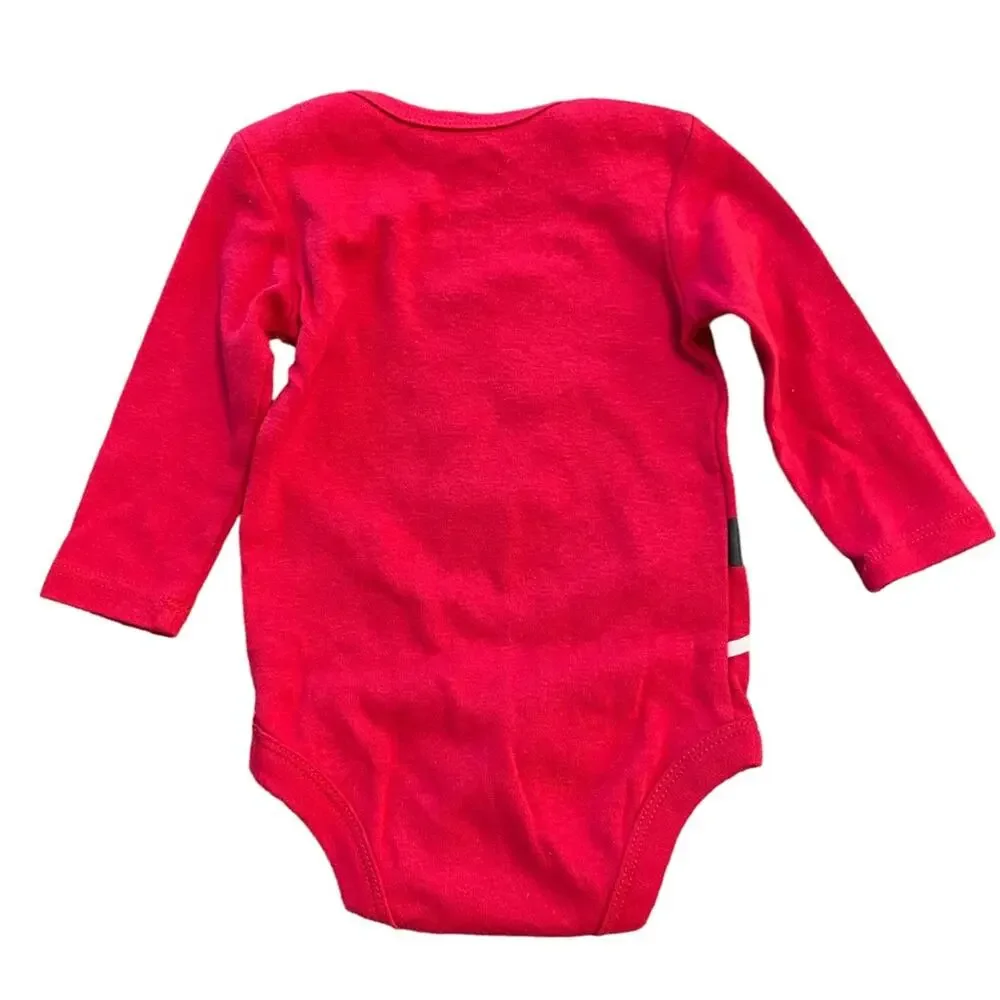 Santa One Piece Long Sleeve Christmas Holiday 3-6 Months